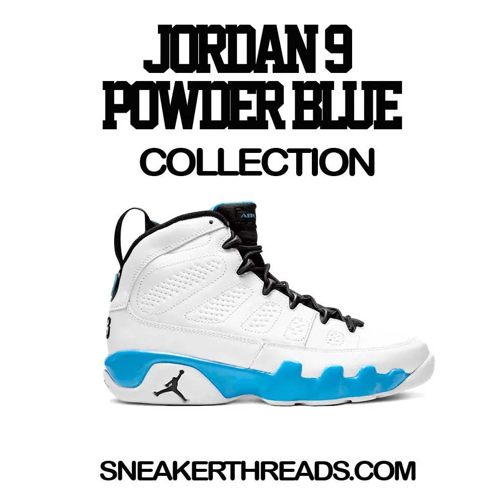 Retro 9 Powder Blue Lone Wolf Shirt