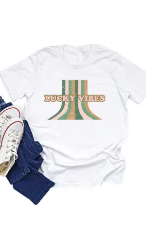 Retro Lucky Vibes Kids Graphic Tee