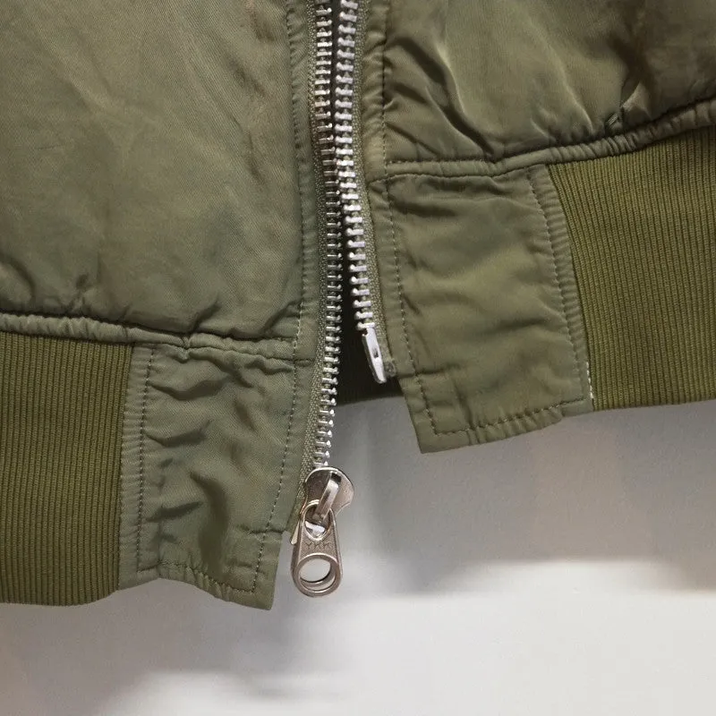 reversible MA-1 bomber jacket