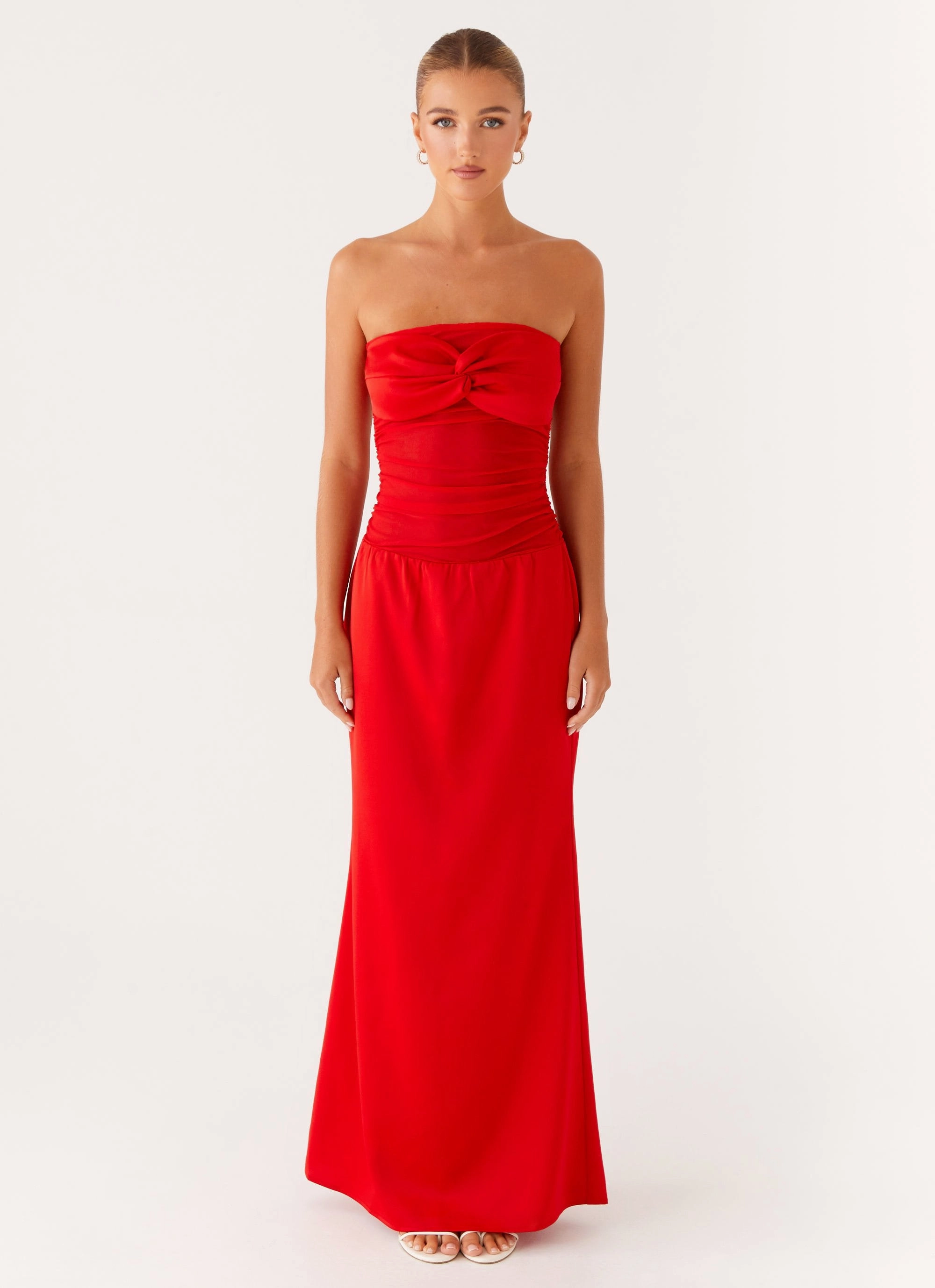 Elegant Touch Rewind Maxi Dress - Tangerine