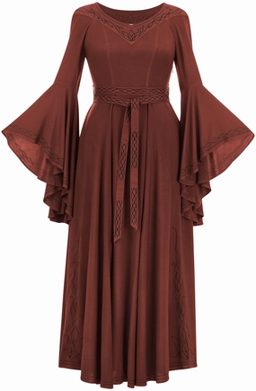 Open-back Rhaenyra Maxi Limited Edition Harvest Auburn