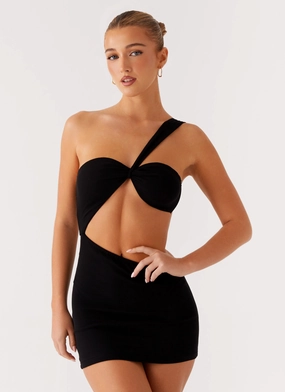 Morocco Mini Dress - Black Seasonal Essential Layerable Piece