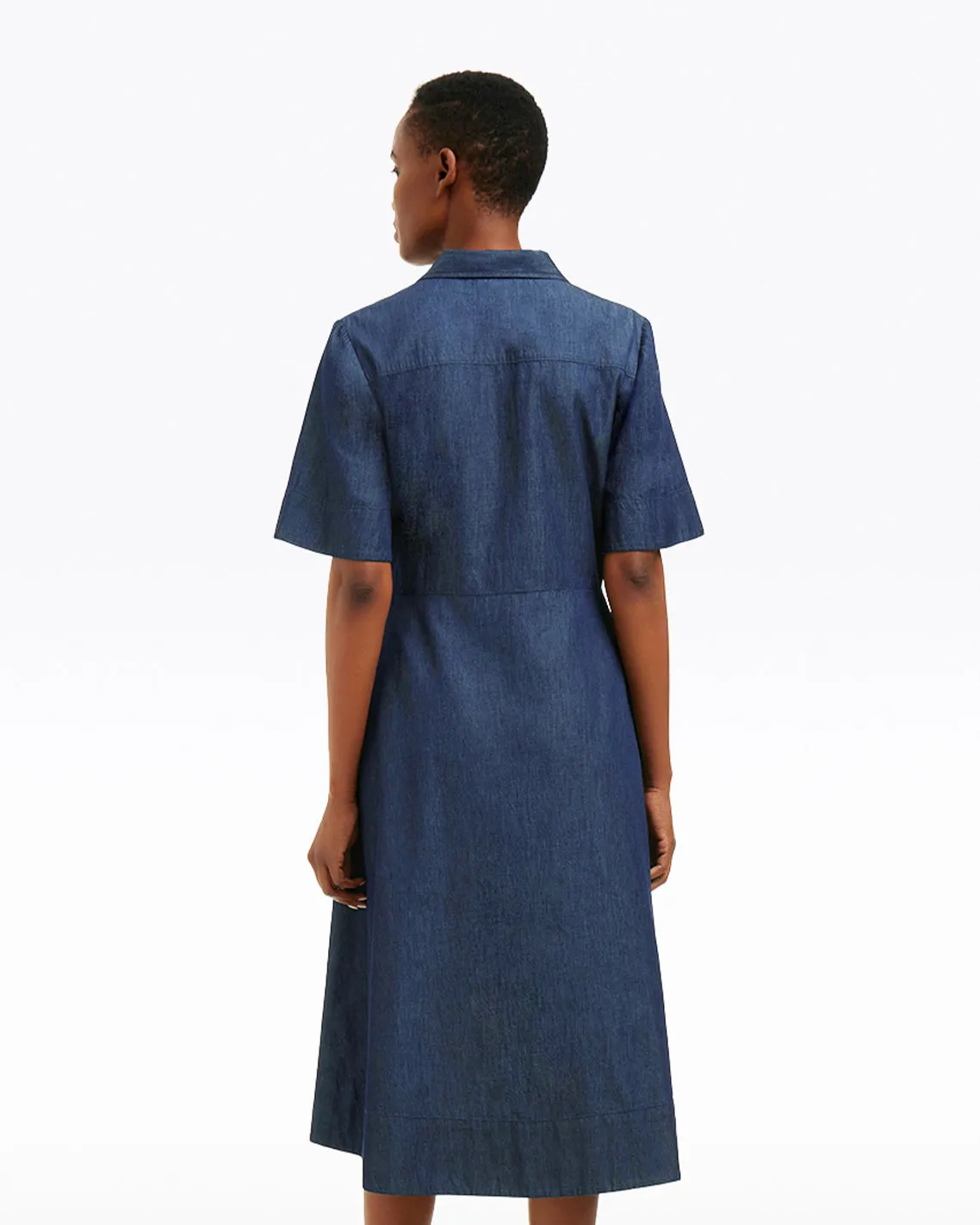 Riley Midi Shirtdress in Chambray