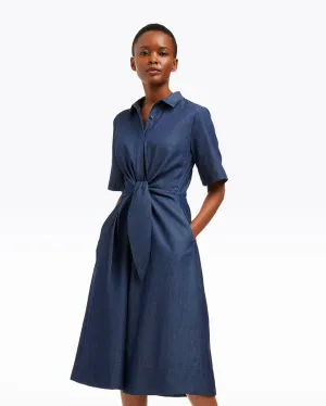 Riley Midi Shirtdress in Chambray