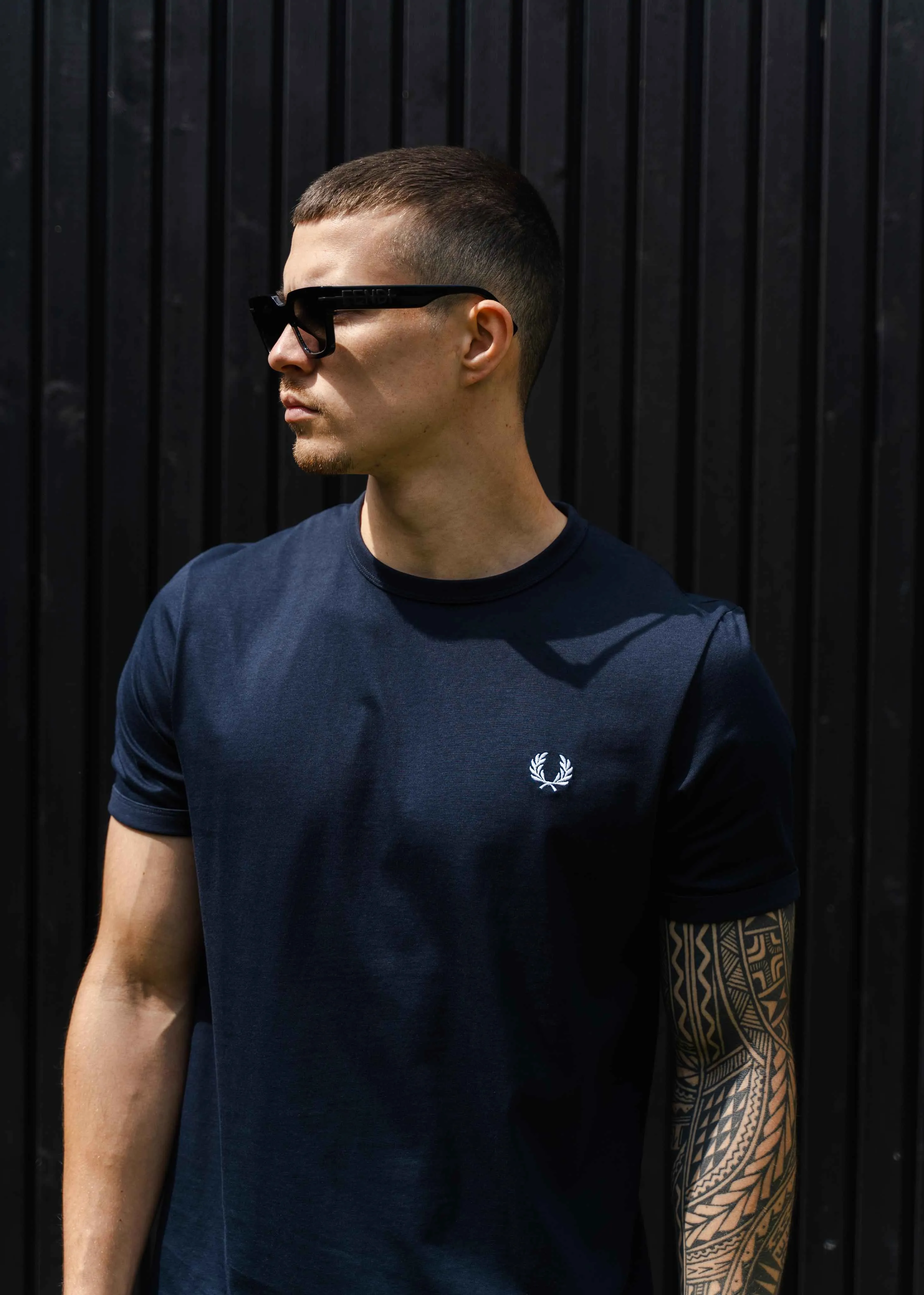 Ringer t-shirt - navy