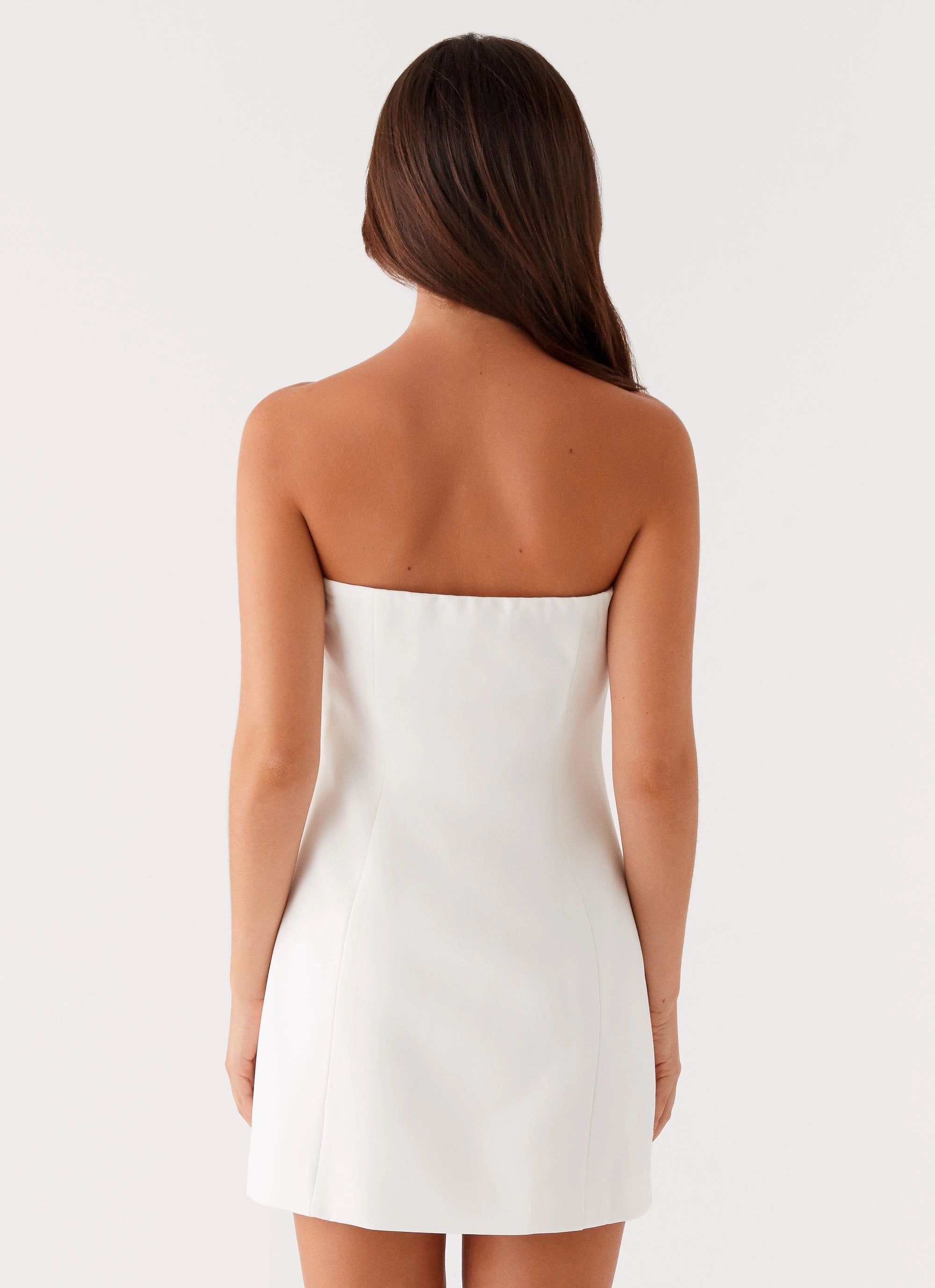 Summer Friendly Smooth Lines Riva Mini Dress - White