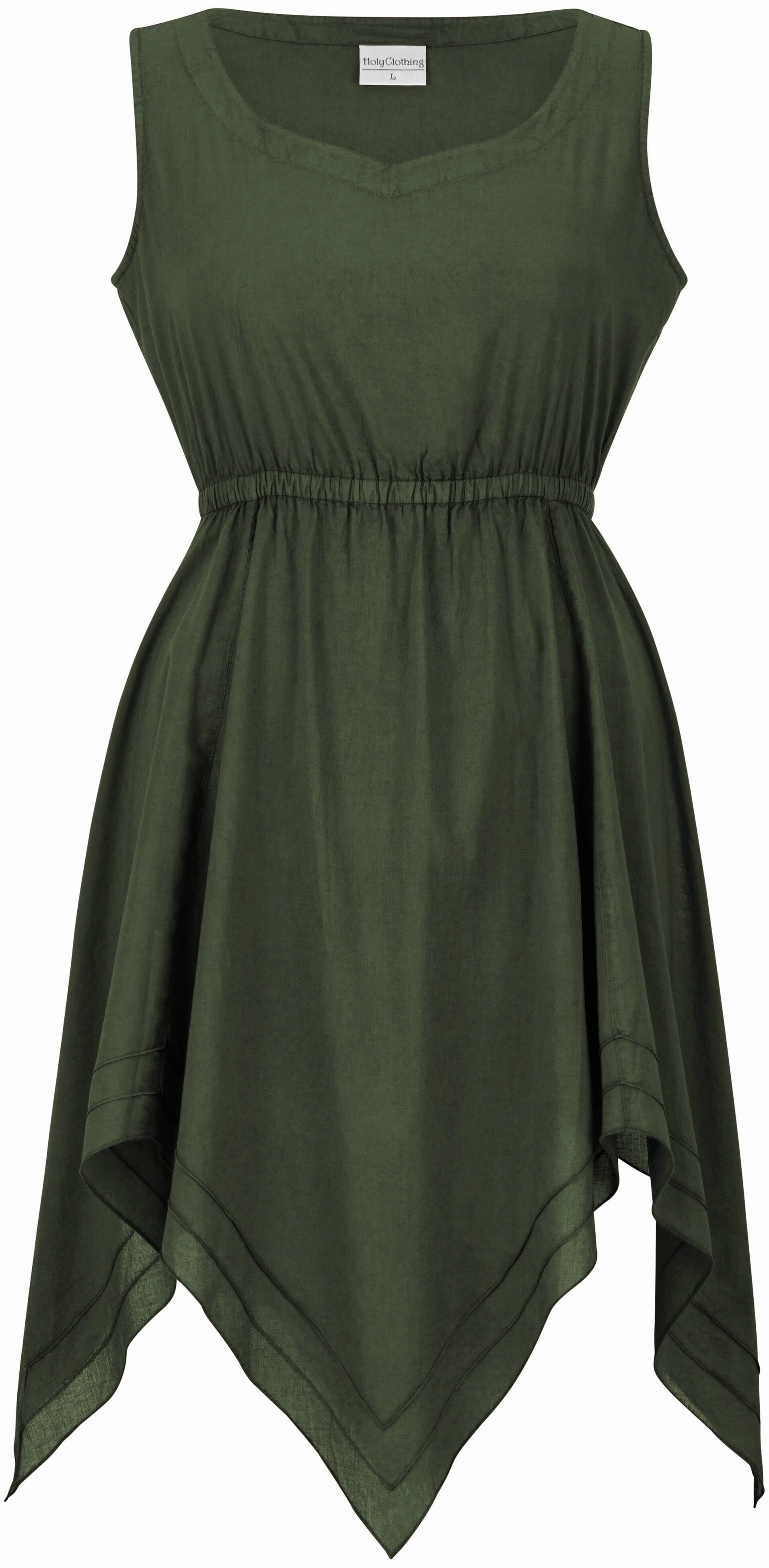 Robyn Midi Chemise Limited Edition Moss Green Cap-Sleeve