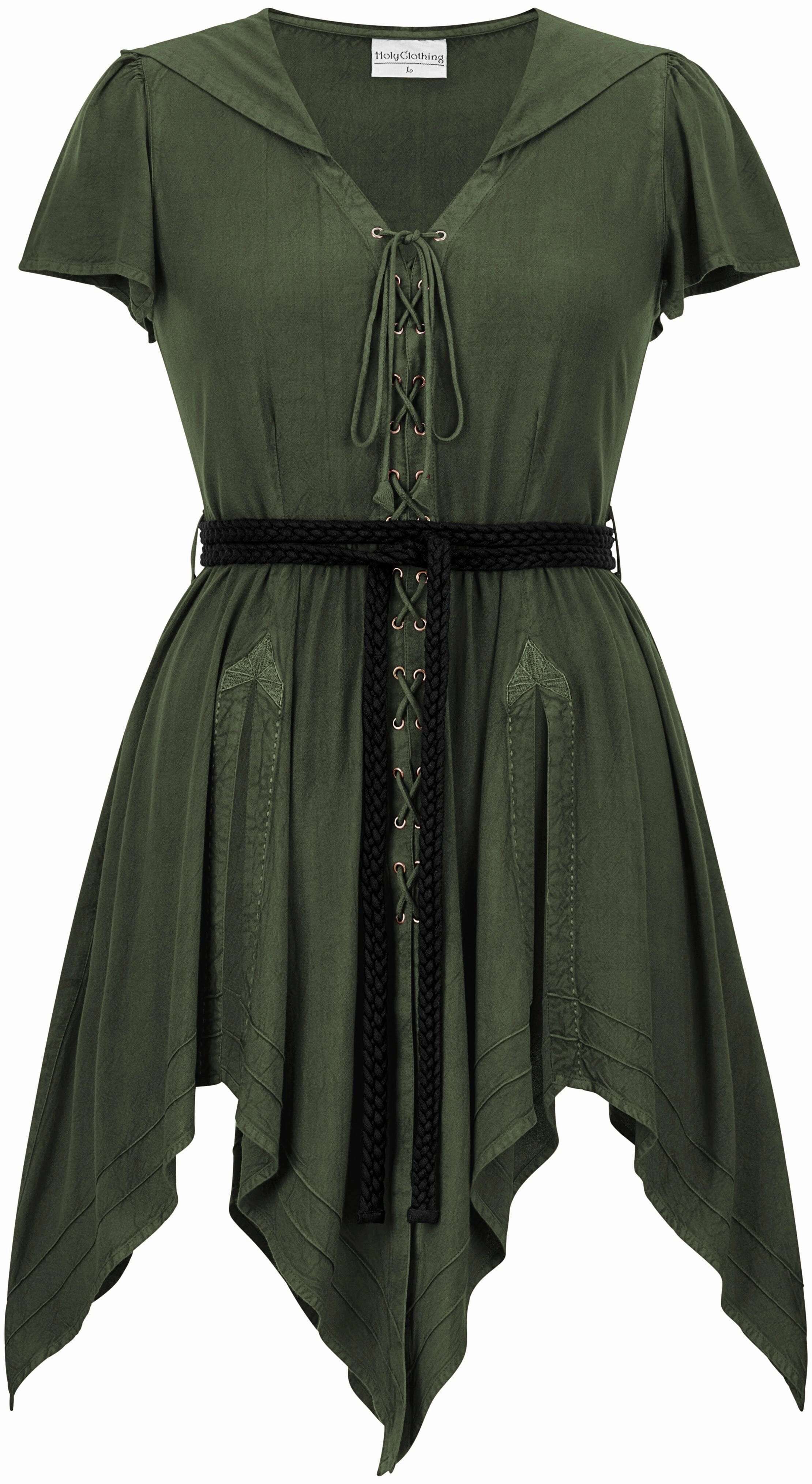 Robyn Midi Overdress Limited Edition Moss Green Urban Minimalism