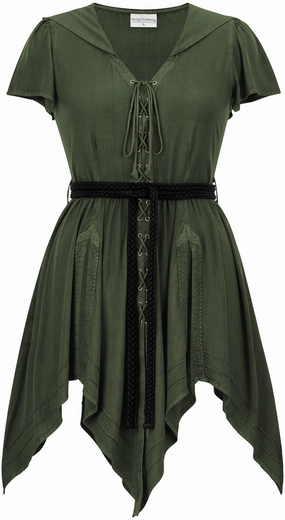 Easy Comfort Robyn Midi Overdress Limited Edition Moss Green