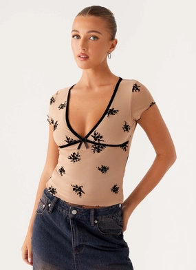 Rocca Top - Nude Chic Sweater Convertible Design