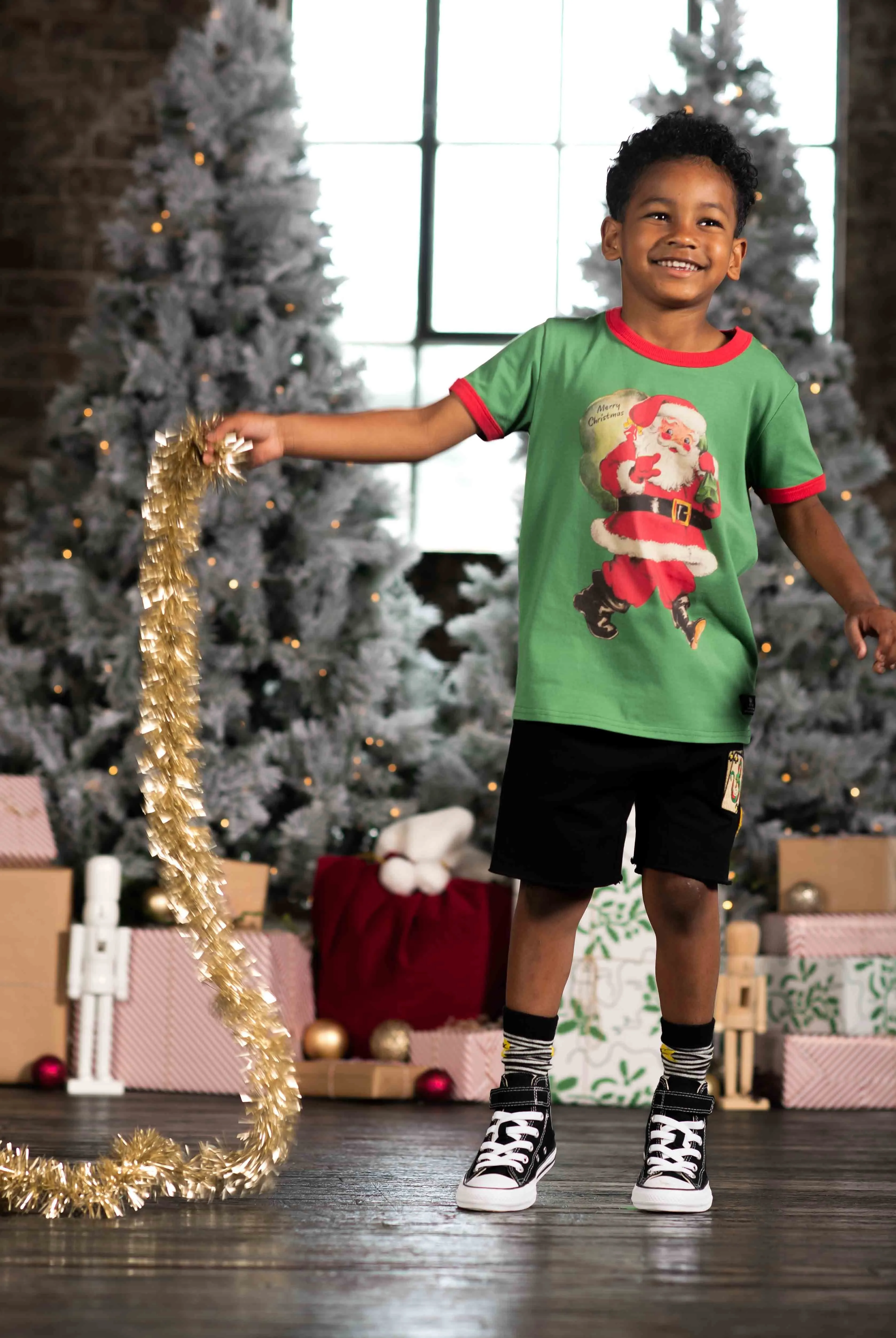 Rock Your Baby Jolly Santa T-Shirt