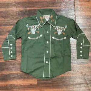 Rockmount Green Steer Shirt (8703)