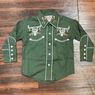 Rockmount Green Steer Shirt (8703)