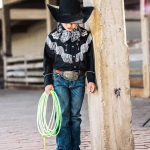 Rockmount Kids Fringe Black Western Shirt (8723)