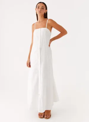 Cole Maxi Dress - White Classic Mood