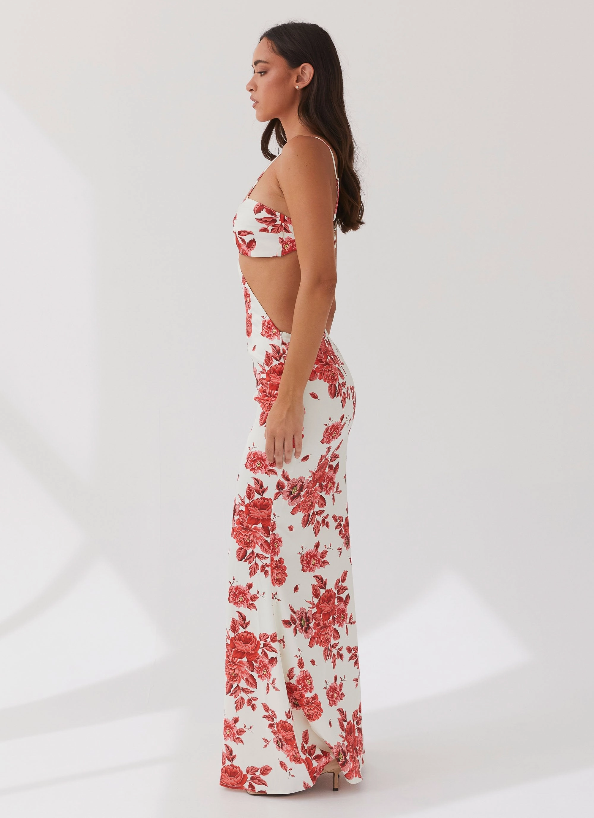 Best-Seller Rosie Satin Maxi Dress - Rosa Floria