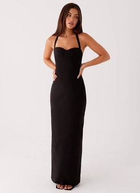 Comfy Look Current Style Cheryl Maxi Dress - Black