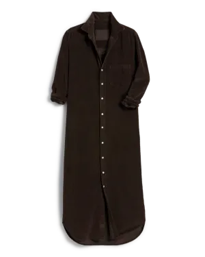 Rory Maxi Shirt Dress | Espresso Corduroy