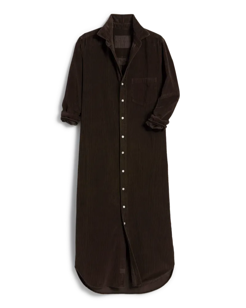 Rory Maxi Shirt Dress | Espresso Corduroy