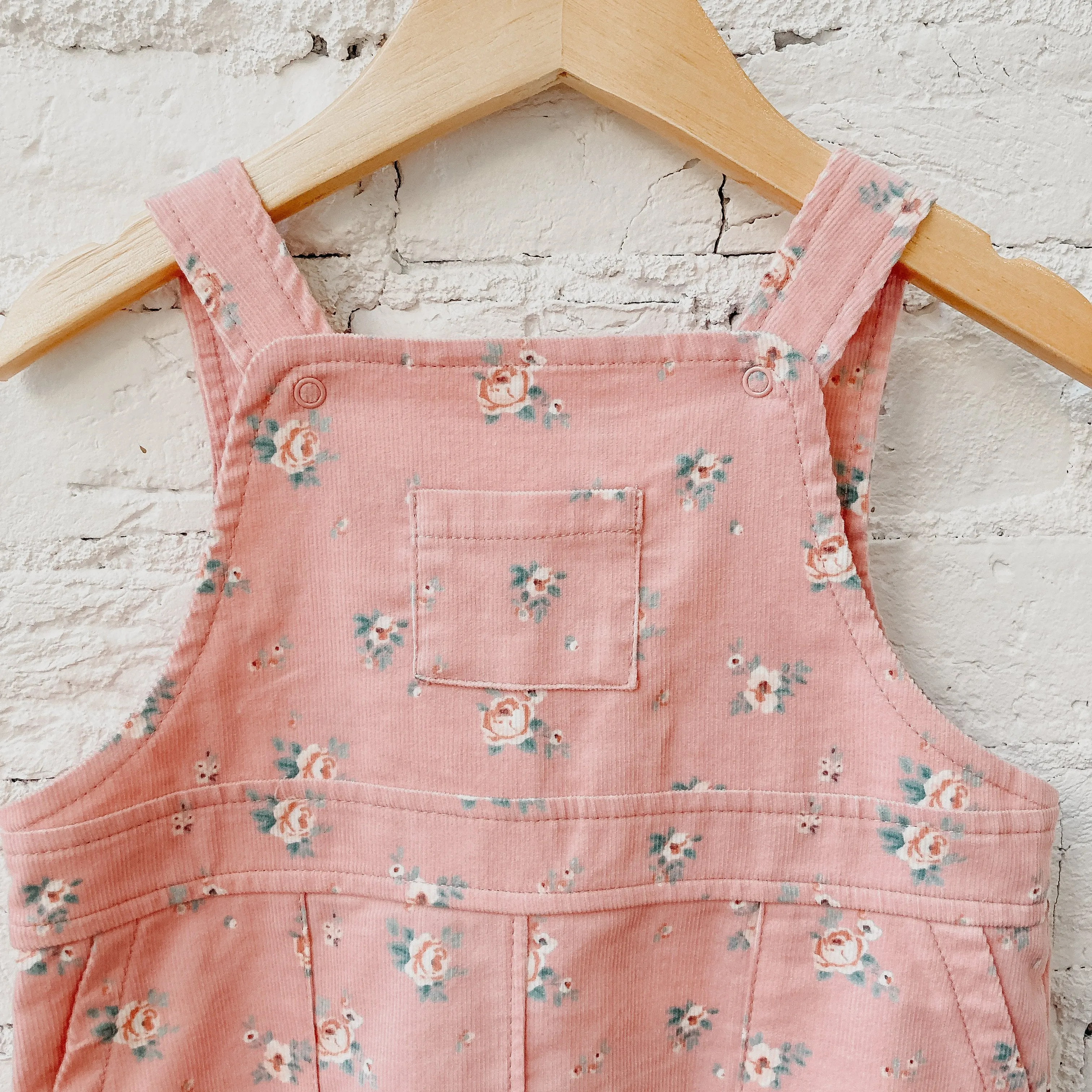 Rose Corduroy Overalls