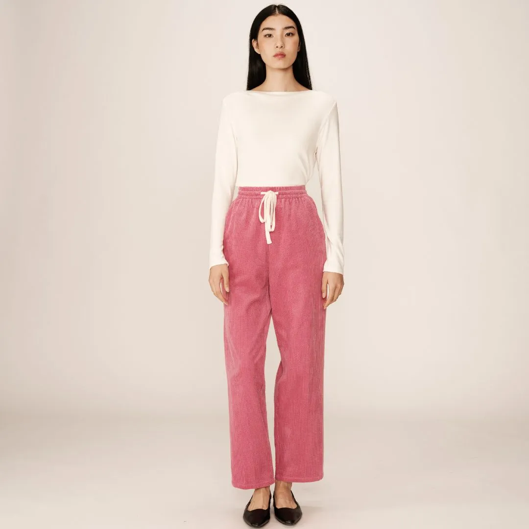 Rose Pink Corduroy Trousers