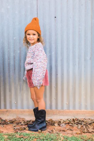 Rosebud corduroy shorts