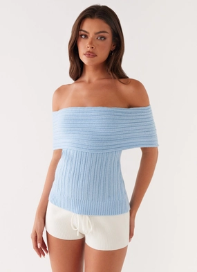 NonChafingEdges Rosen Knit Top - Blue