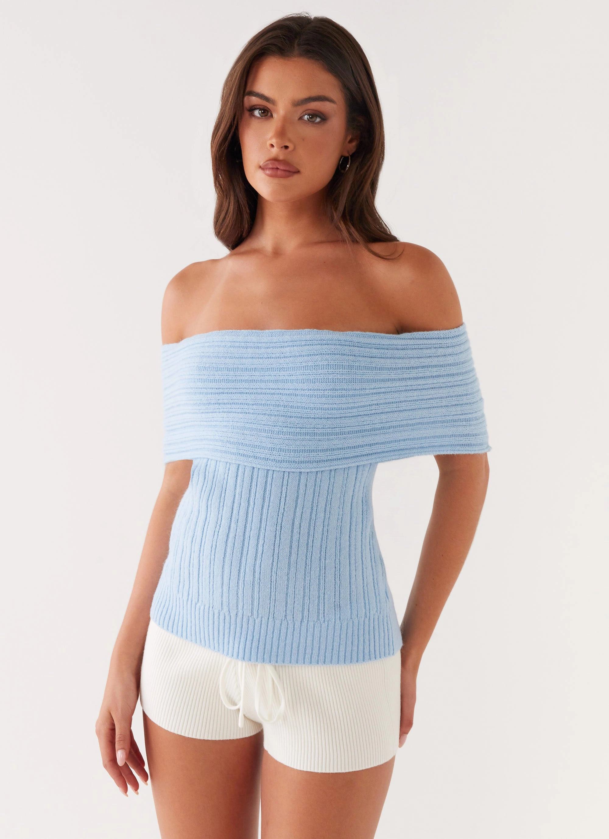 NonChafingEdges Rosen Knit Top - Blue