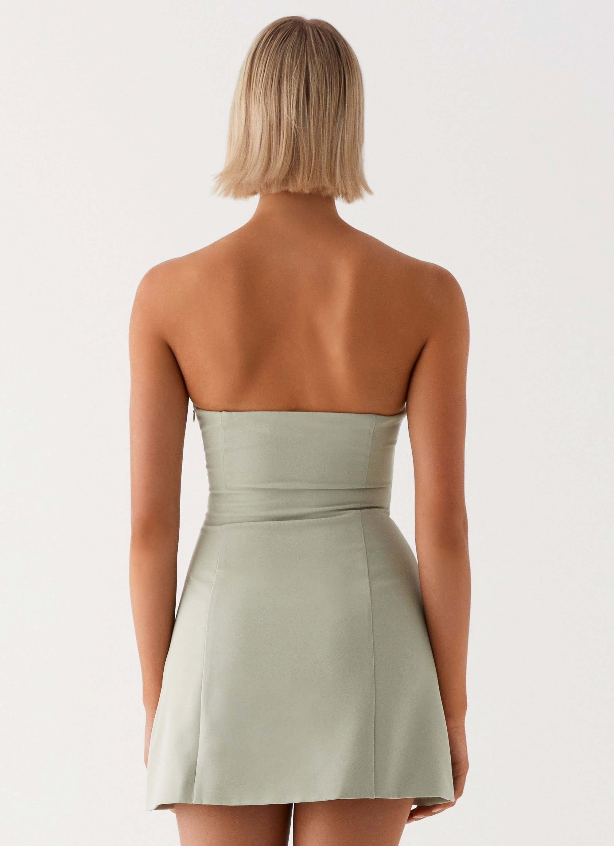 Roxie Mini Dress - Khaki Relaxed Waist