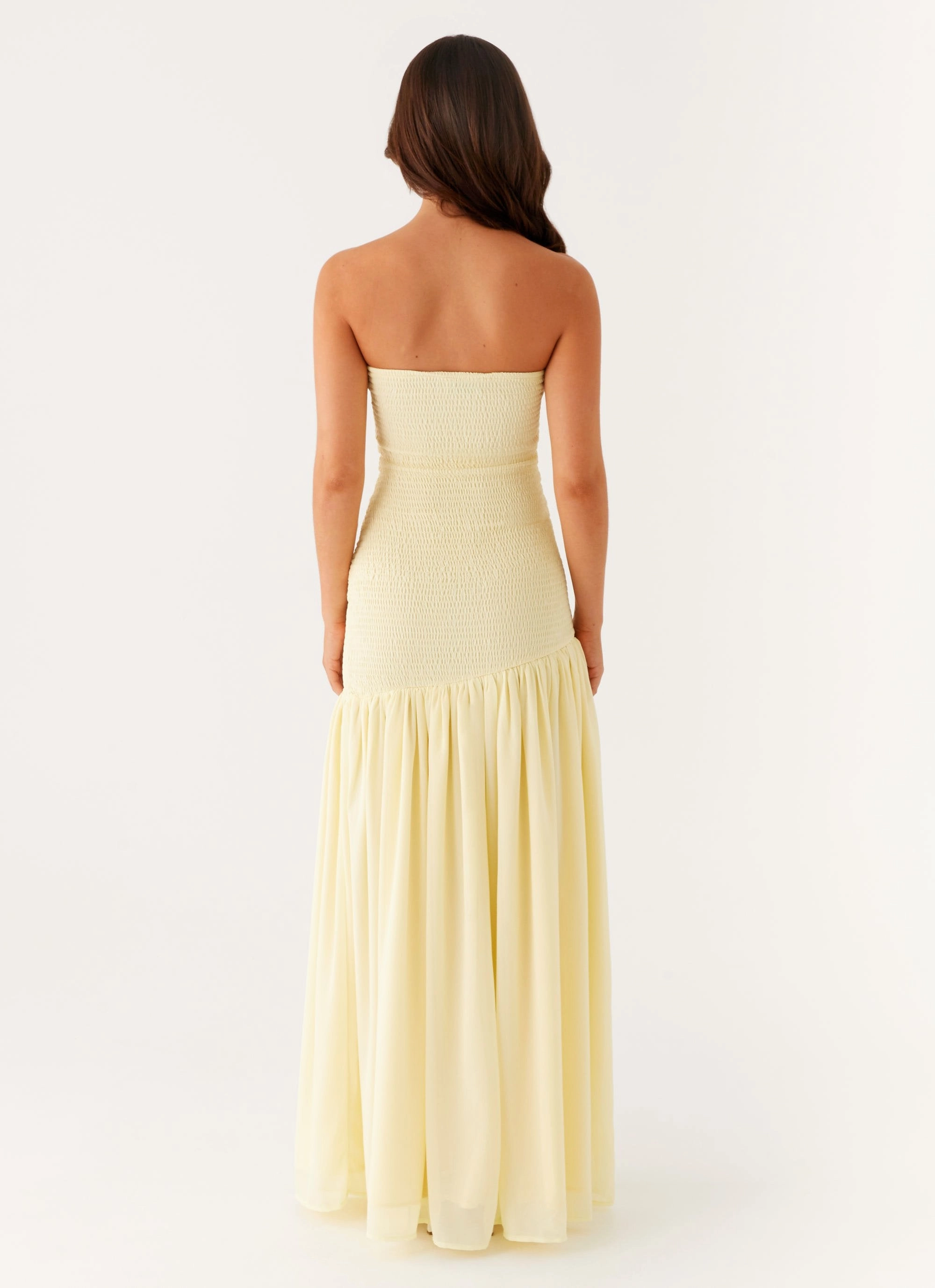 Fresh Appeal Lace Soft Royce Maxi Dress - Yellow