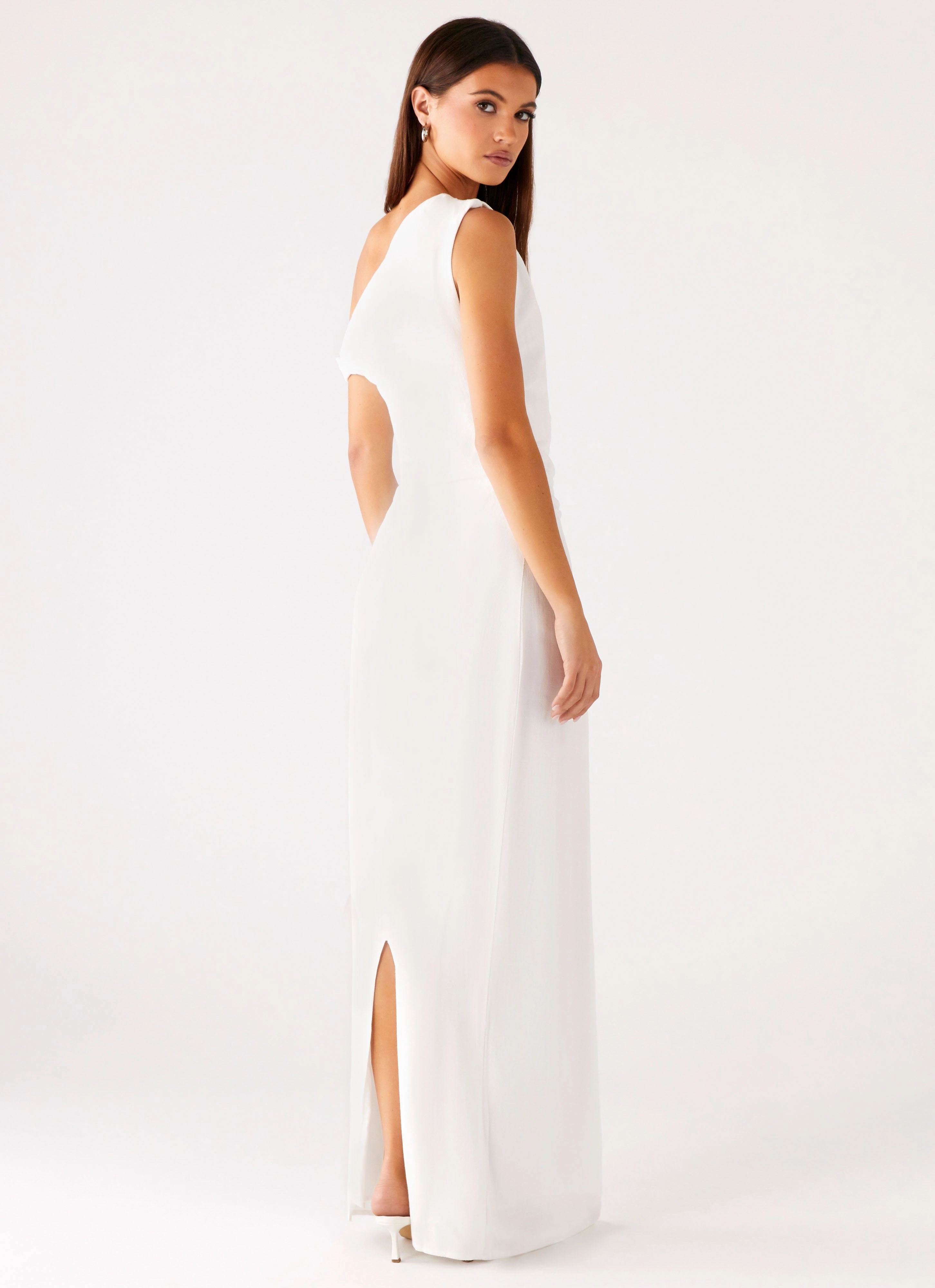 Mckenna Maxi Dress - White Guest Shine Understated Glam