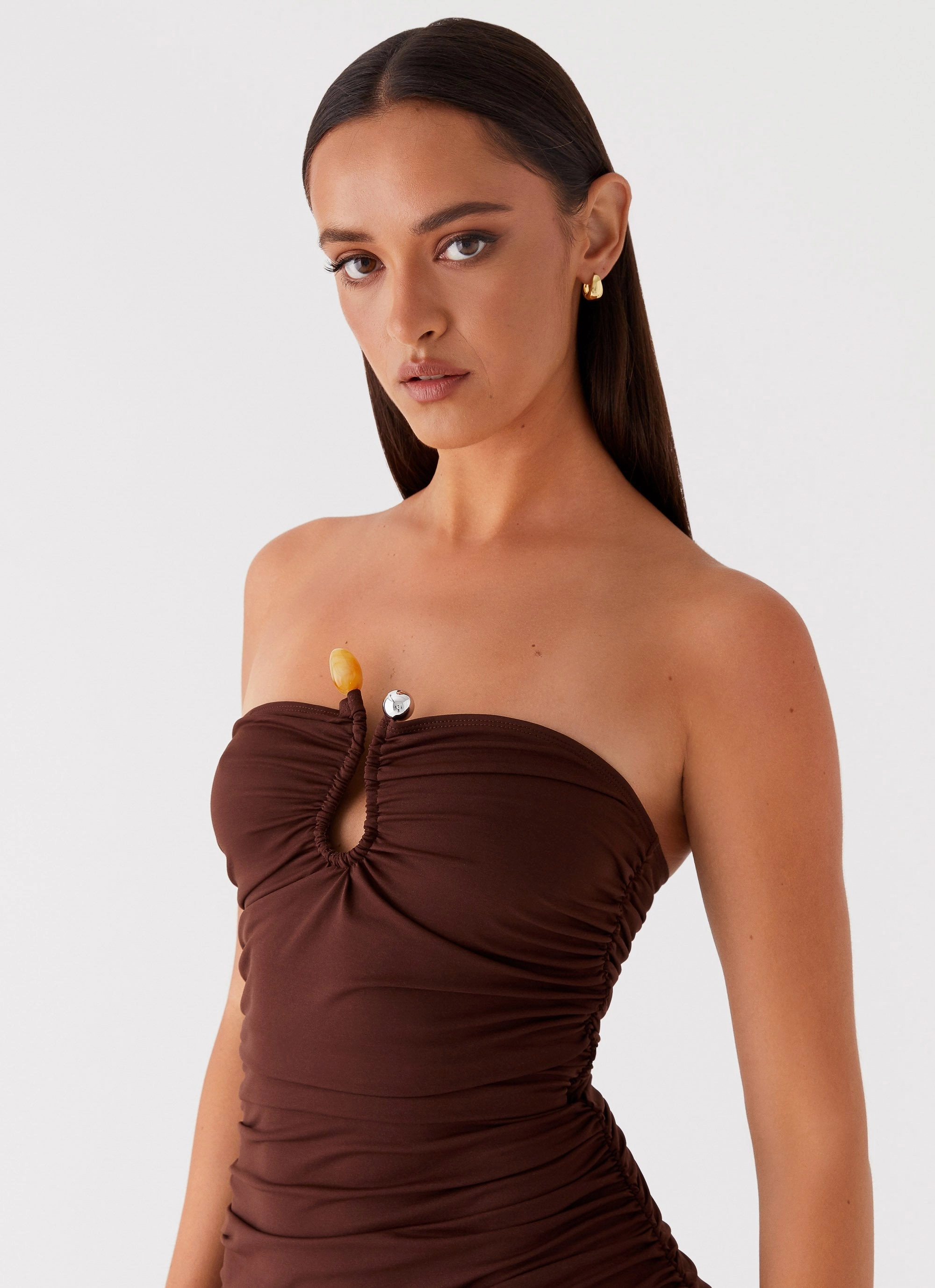 Rudy Maxi Dress - Brown Cozy Vibes