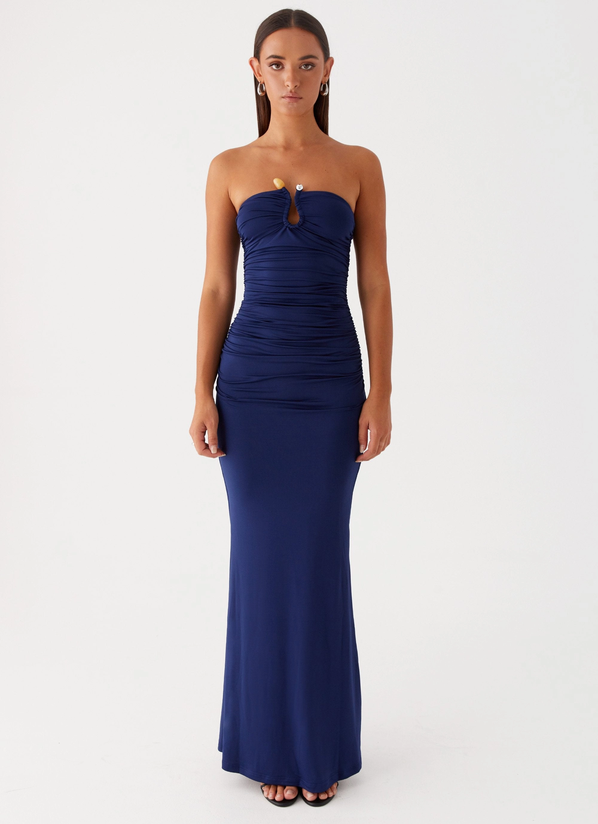 Fall Fashion packable Rudy Maxi Dress - Navy