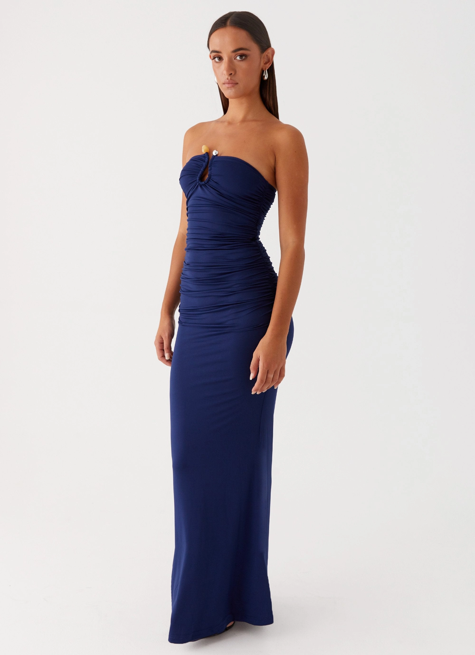 Versatile Piece Fall Mood Rudy Maxi Dress - Navy