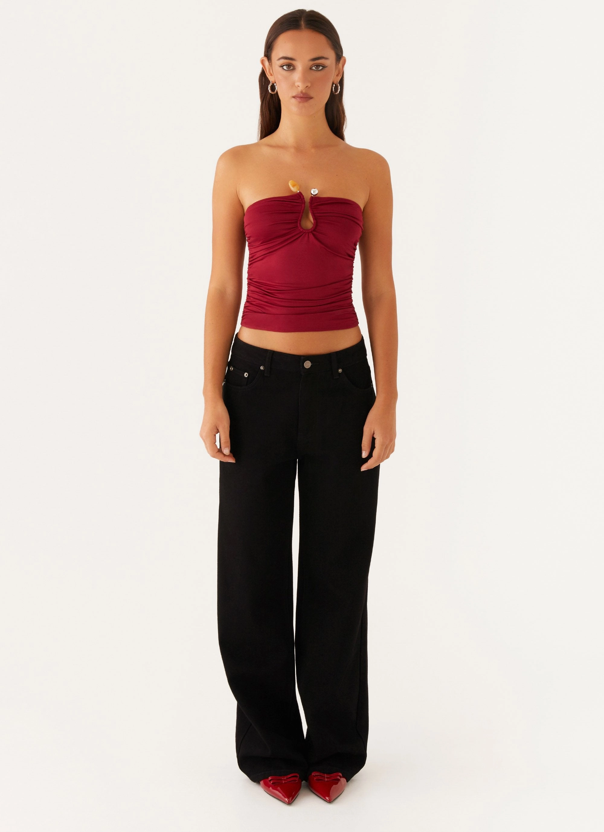 Rudy Tube Top - Maroon MicrofiberBlend