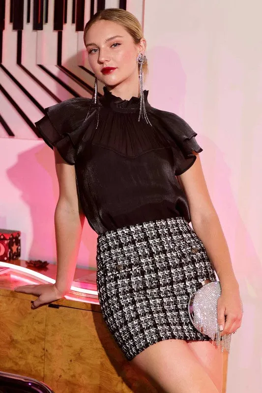 Rue Ruffle Top (FINIAL SALE) HeatSealed Seams