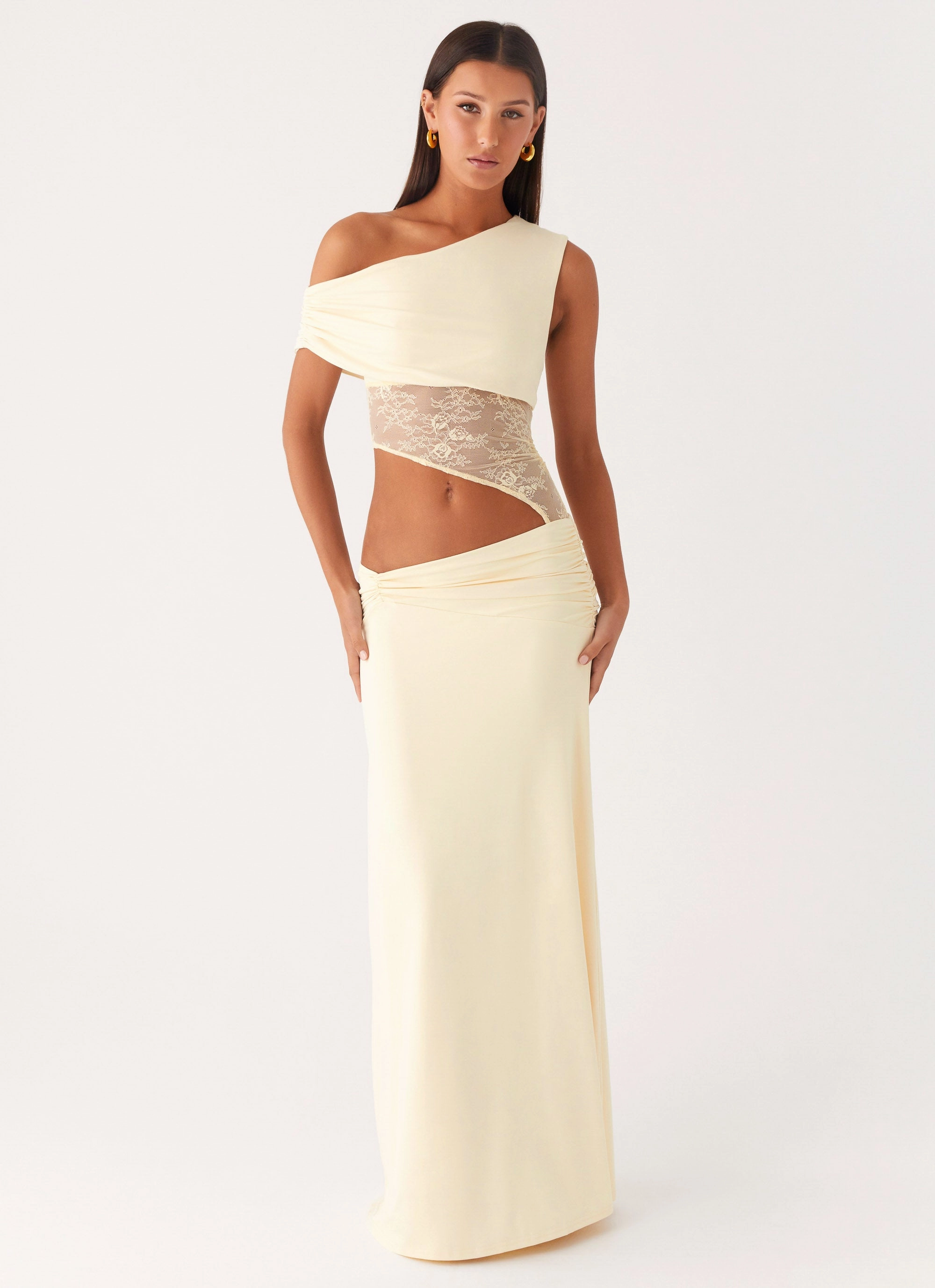 Love Motion Maxi Dress - Lemon Soft Mesh