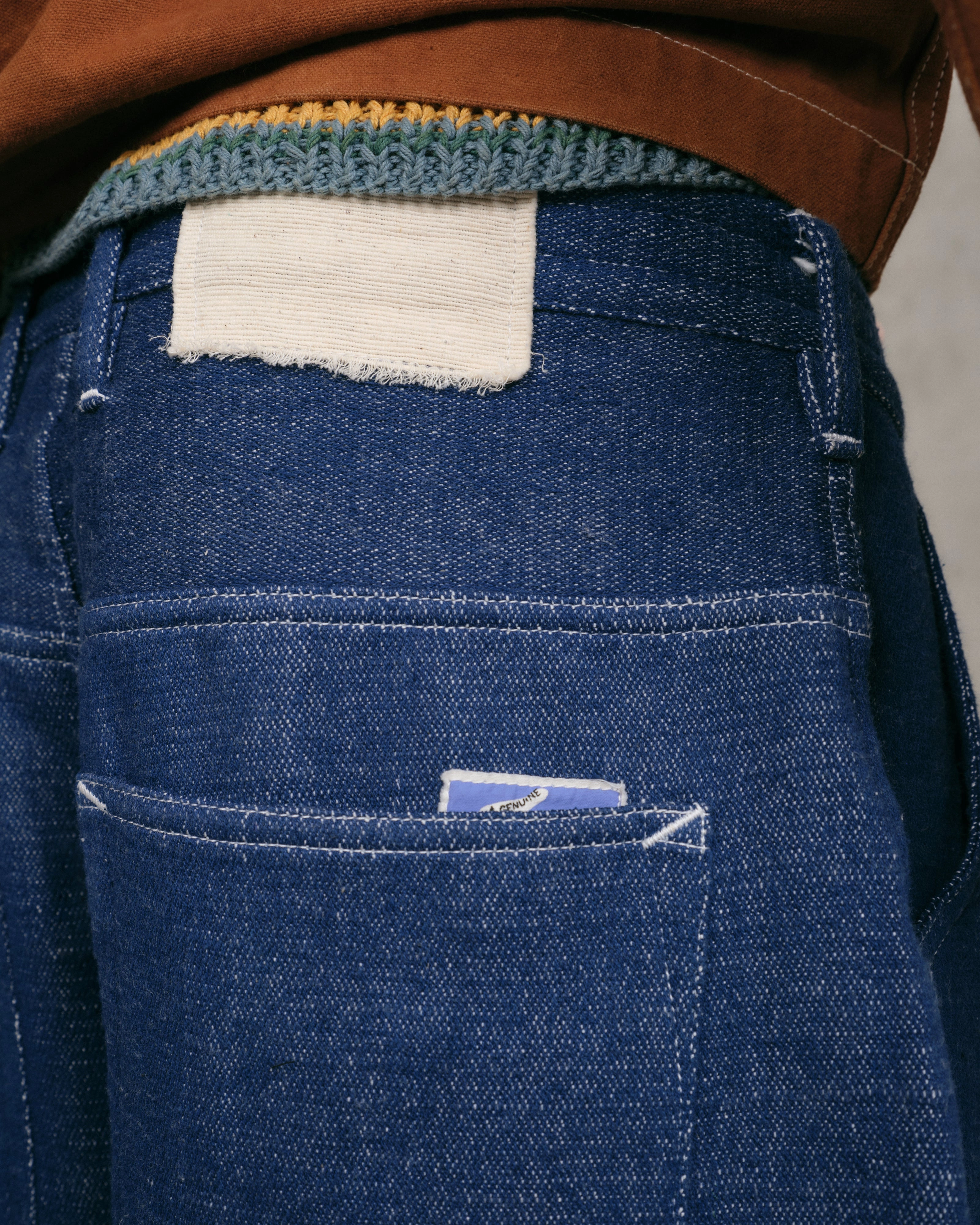 Lush Jeans - Handloom Denim Layered-Sleeve Dressy Glow