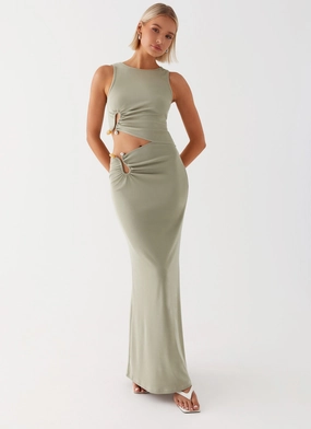 Cool Layers Lennox Maxi Dress - Sage