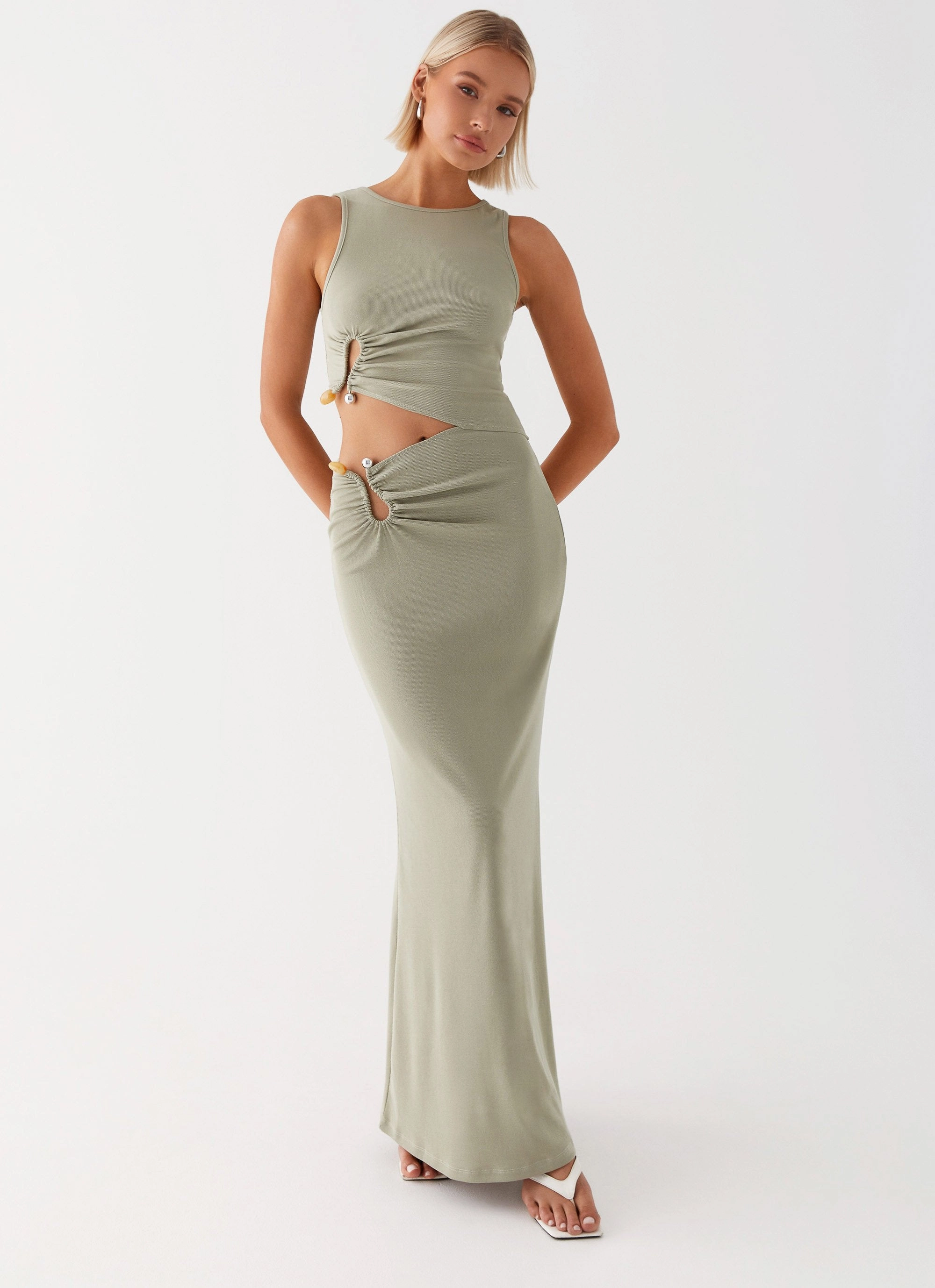 Cool Layers Lennox Maxi Dress - Sage