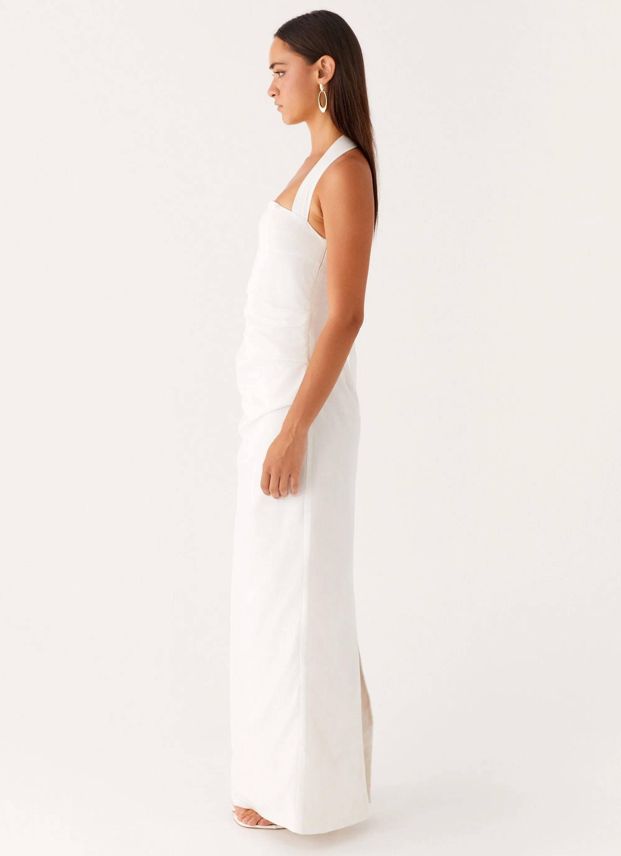 Rumour Has it Maxi Dress - White Party Safe Body Positive