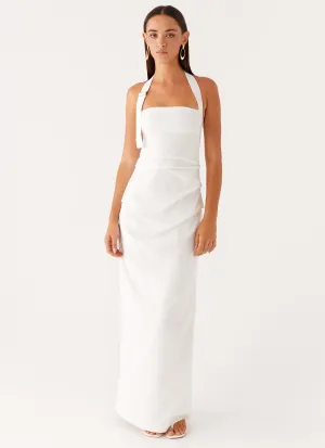 Comfy Detail Rumour Has it Maxi Dress - White