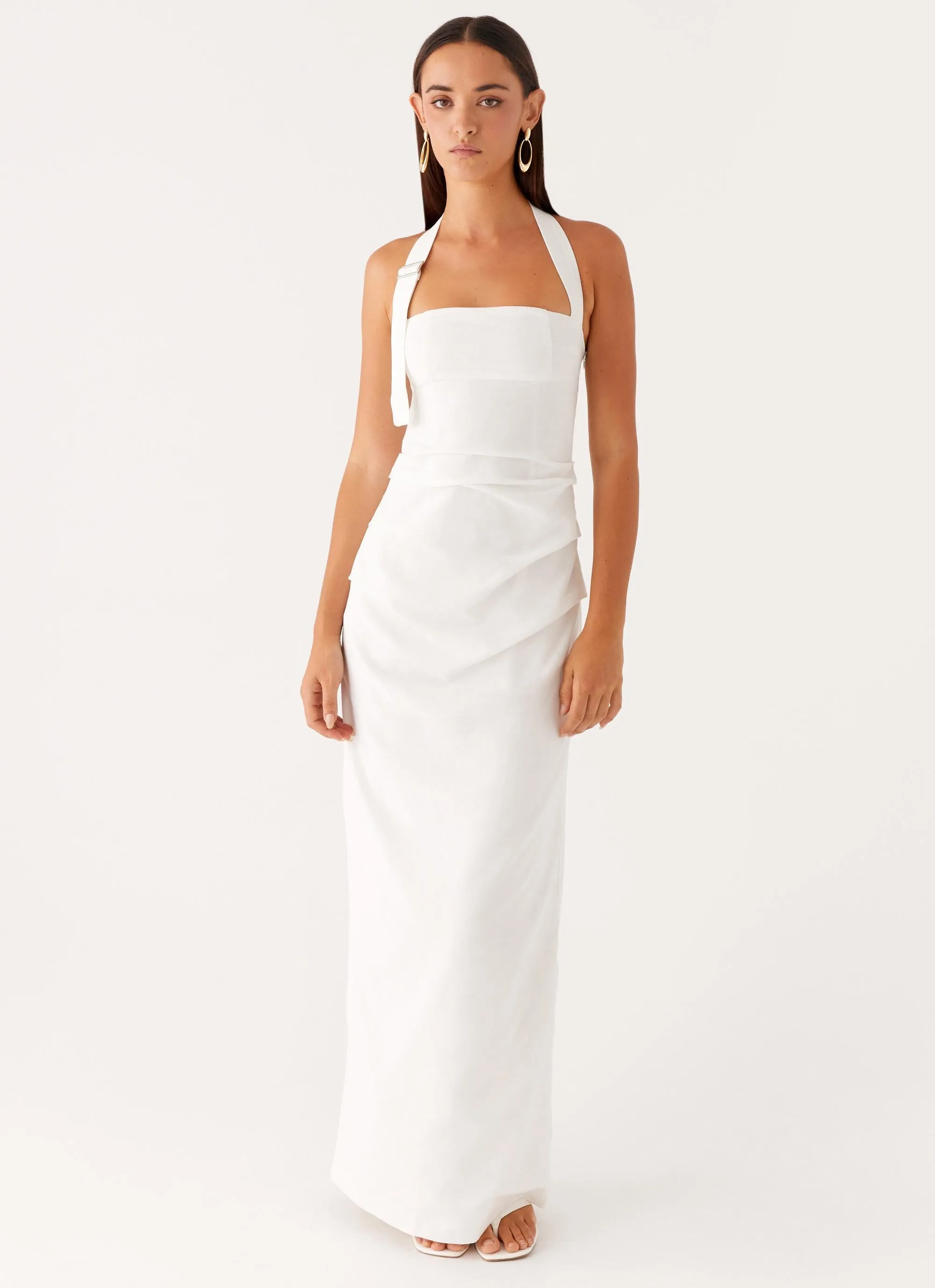 Comfy Detail Rumour Has it Maxi Dress - White