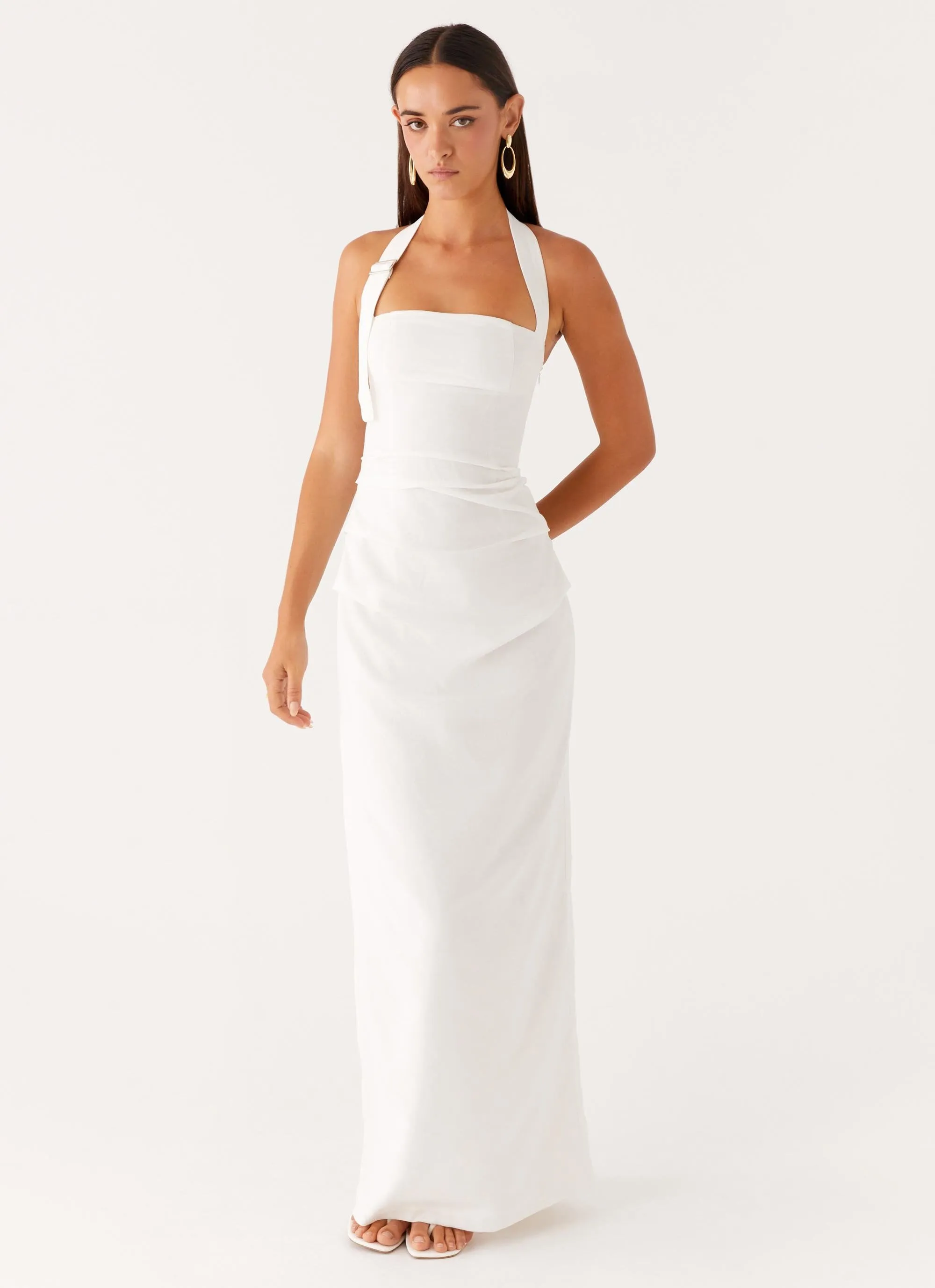 Graduation-Event Rumour Has it Maxi Dress - White