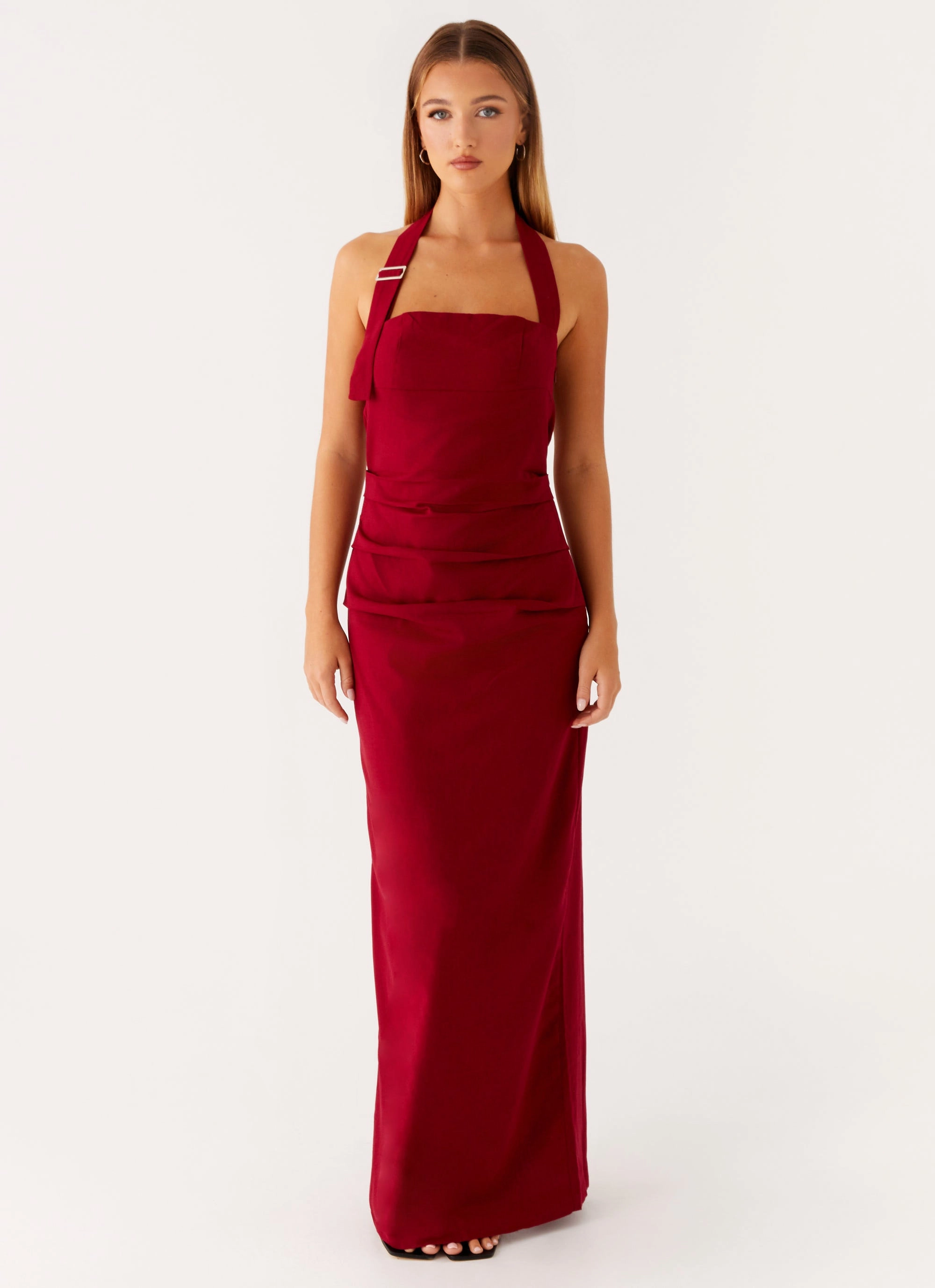 Rumour Has it Maxi Dress - Red Travel Option