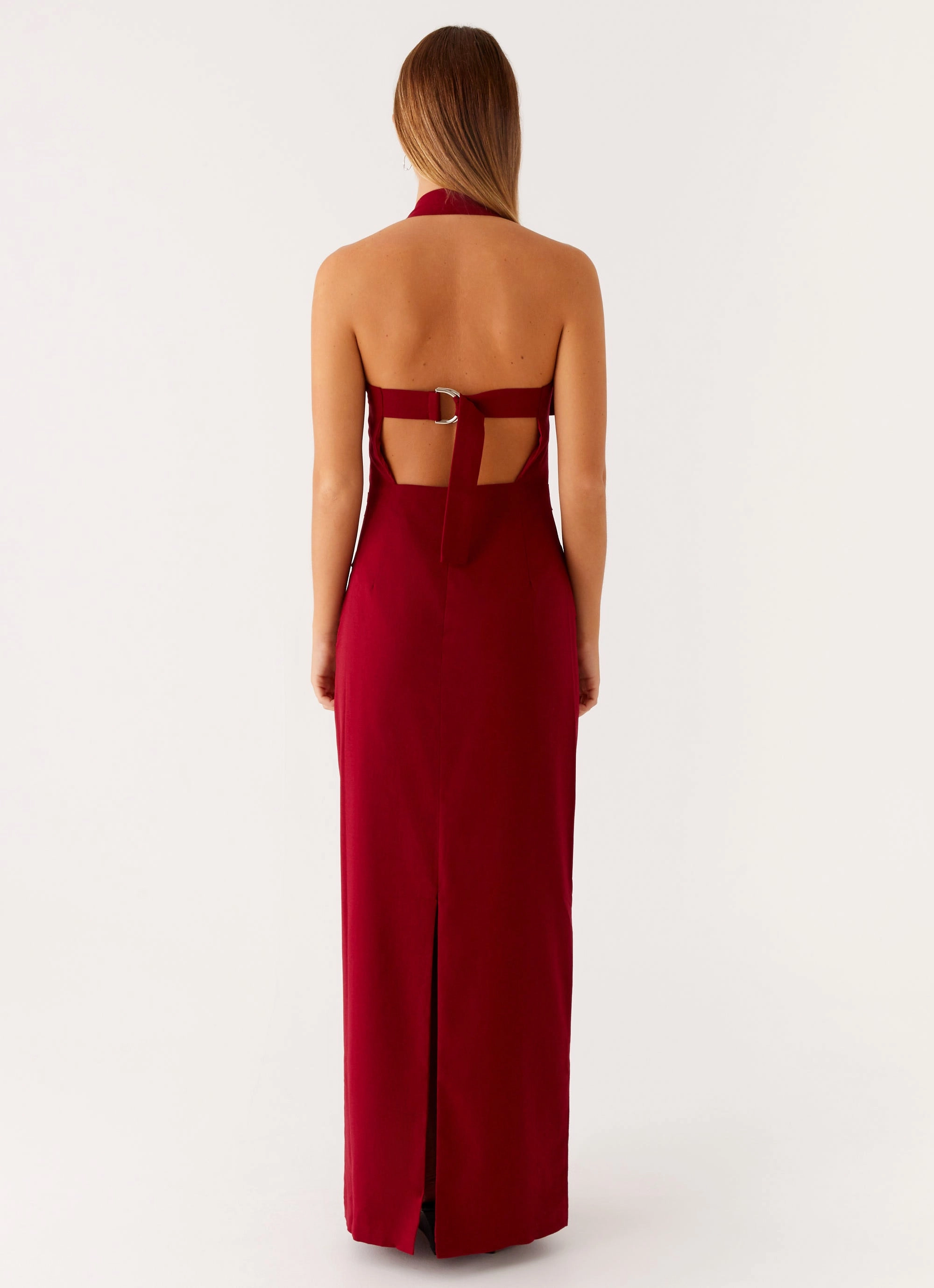 Rumour Has it Maxi Dress - Red Soft Fit Wear