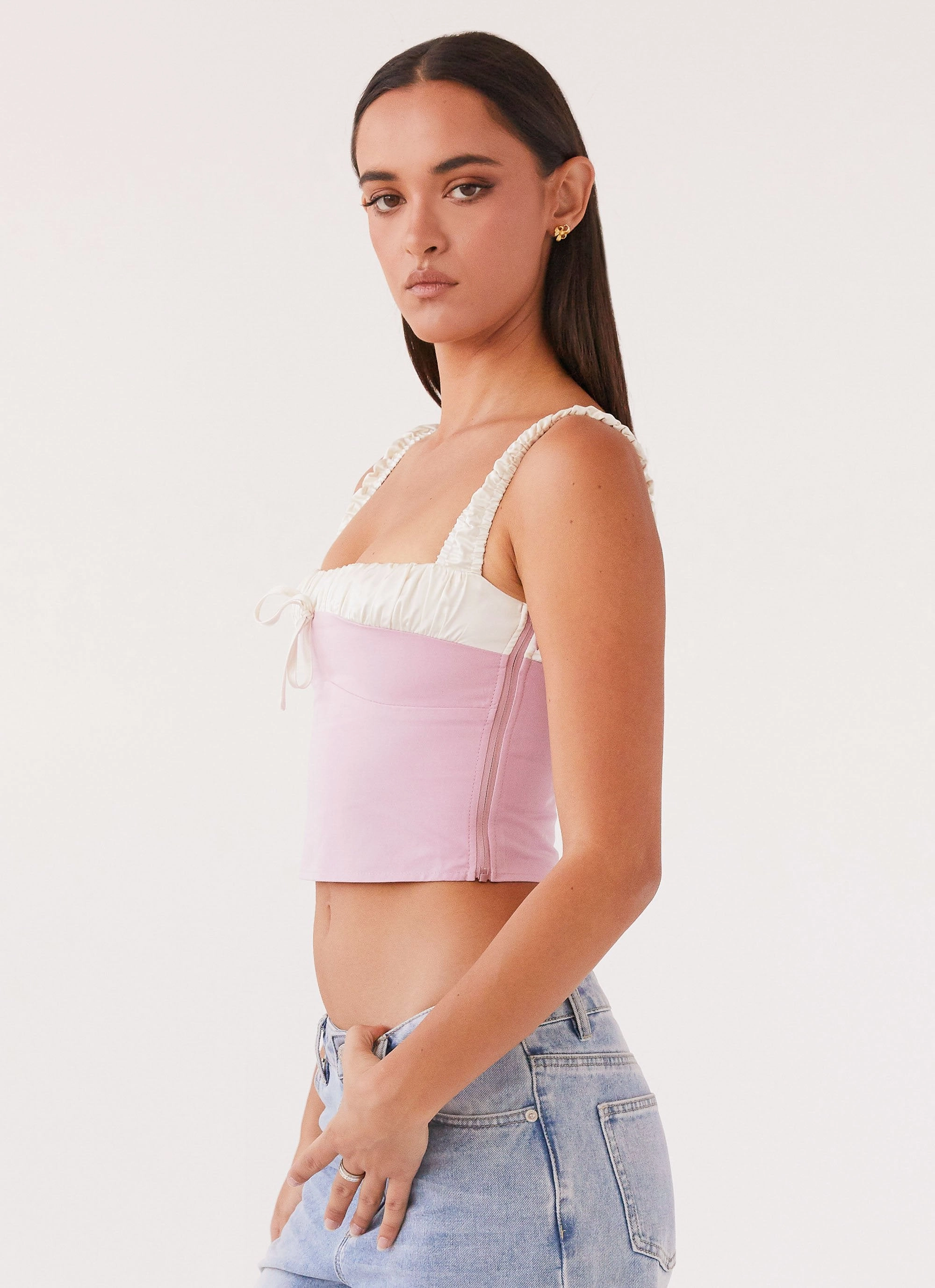 Easy Wear AntiStaticFinish Ryder Bustier Top - Pink
