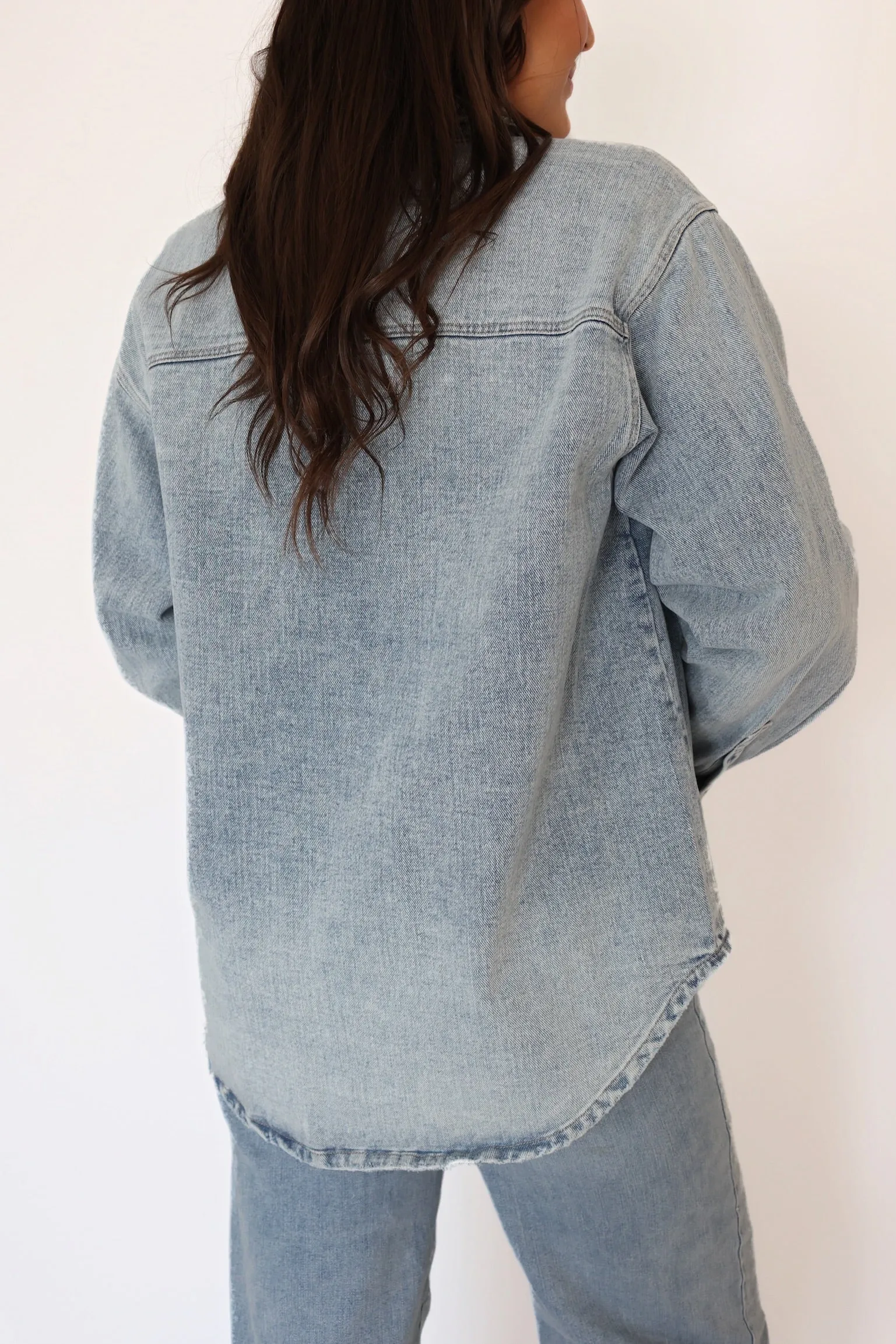 Ryle Denim Shacket Ultra Flexible