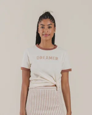 Rylee   Cru Women's Ringer Tee - Natural / Amber Dreamer