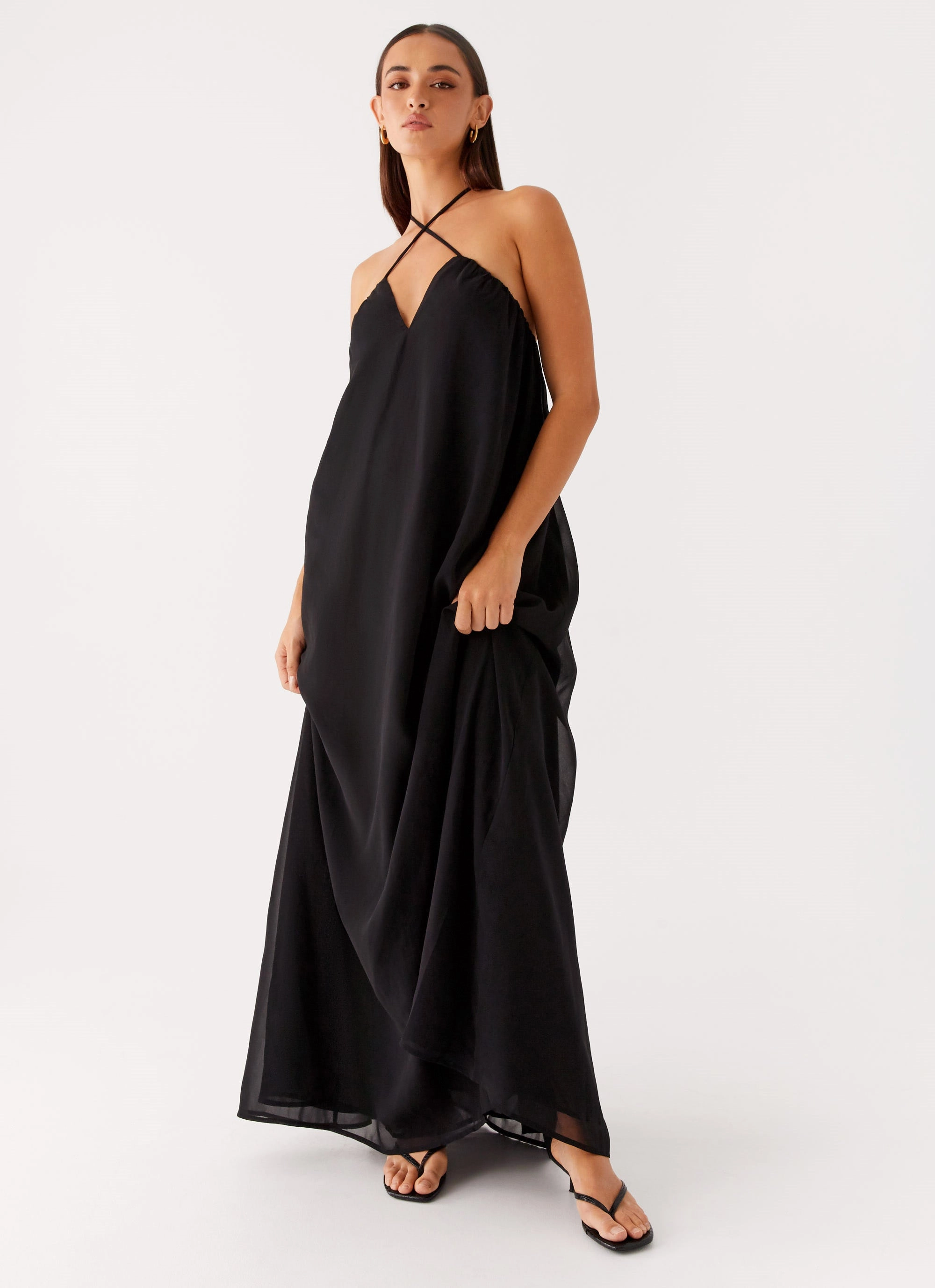 Soft touch evening dress Bridal-Shower Saba Maxi Dress - Black